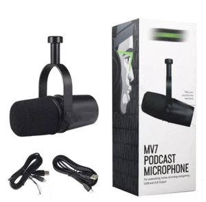 NEW Shure MV7 Cardioid Dynamic Vocal / Broadcast Microphone USB & XLR Outputs US - Picture 1 of 9