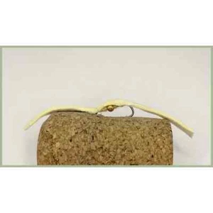 Chamois Trout Flies, 6 x Gold Bead Centre, #10 Chamois worm Fishing Flies - Picture 1 of 1