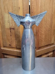 Brutalistischer geflügelter Engel Statue Abstrakte Kunst Deko Vintage - Bild 1 von 7