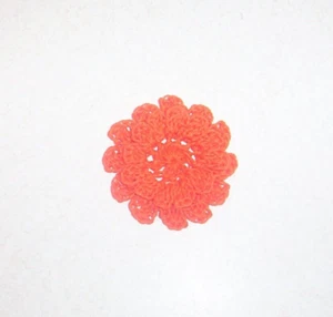 Häkel dunkelorange 2-lagig Mama Blumen Applikation X-Small Nähen - Bild 1 von 2