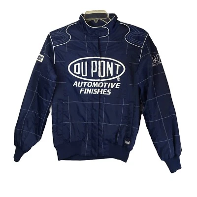 Chaqueta De Colección Chase Authentics Para Mujer Talla Mediana Azul Jeff Gordon 24 Dupont Cremallera Foto 1 de 4