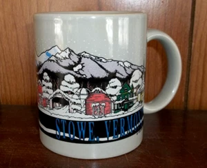 Stowe Mountain Lodge Vermont Coffee Mug Cup Ceramic Skiing Ski New England Tea - Picture 1 of 6