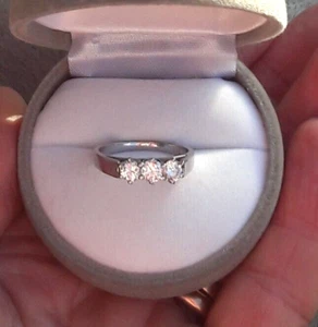 GOLDRING Damen- Fingerring Brillanten Band Anfertigung 585 Weißgold + ZERTIFIKAT - Bild 1 von 8