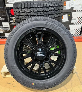 20x9 Black Moto Metal MO810 Legacy Wheels 32 AT Tires 6x5.5 GMC Sierra 1500 - Picture 1 of 9