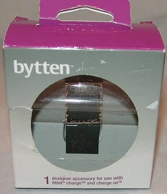Bytten Designer Accessory for Fitbit Charge and Charge HR Chloe Metallic Silver - Image 1 of 4