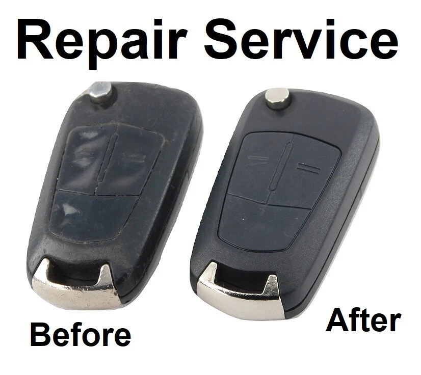 Para Opel Astra Vectra Corsa Zafira 2 Botón Llave Mando Servicio de Reparación - Imagen 1 de 1