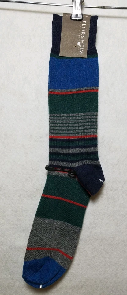 Florsheim multicolored Polyester spandex  blue green gray red Size 6-12.5 - Image 1 of 4