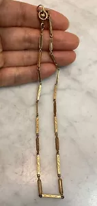 Antique Vintage 14K Yellow Gold Pocket Watch Chain Fob 5.46 Grams - Picture 1 of 18