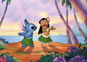 "LILO AND STITCH" - DISNEY POSTER - Available in Various Sizes - Picture 1 of 1