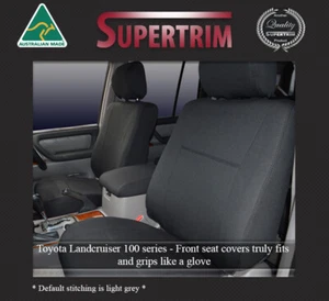 Fundas de asiento delanteras de neopreno premium FB+MP para Toyota Landcruiser serie 100 - Imagen 1 de 10