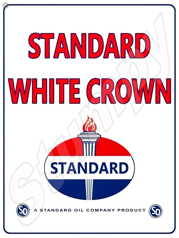 Letrero de metal corona blanca estándar 9" x 12" o 12" x 16" Foto 1 de 1