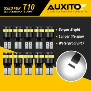 10x AUXITO T10 2825 LED Matrícula Bombilla 6000K Blanco W5W 168 194 Canbus - Imagen 1 de 11