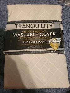 TRANQUILITY -  Weighted Blanket Washable Cover - Fits 48x72in - LT Grey - Picture 1 of 3