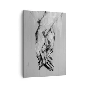 Quadro su Tela 50x70cm Scritto a mano mani bianco e nero Stampe Immagini Murale - Foto 1 di 10