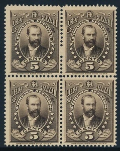 Hawaii Scott #O2 Block F/VF Centering (Mint Never Hinged) SCV: $360.00 - Picture 1 of 2