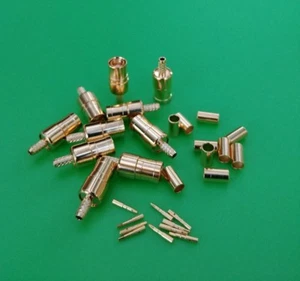 (10 PACKS) SMB Male Crimp RG174 RG316 LMR100 RF Coaxial Connector - USA Seller - Picture 1 of 3