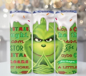 CHRISTMAS GRINCH TUMBLER 20 OZ - Imagen 1 de 1