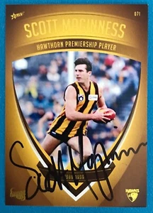 2011 SELECT AFL HAWTHORN HERITAGE CARD PERSONALLY SIGNED BY SCOTT MAGINNESS - Picture 1 of 1