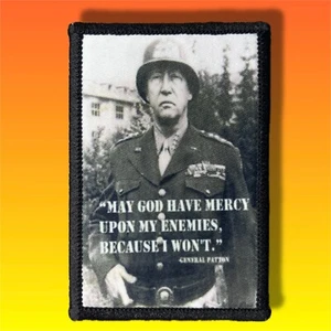 General Patton Last Morale Patch / Militär Abzeichen ARMEE Tactical Hook & Loop 70 - Bild 1 von 8