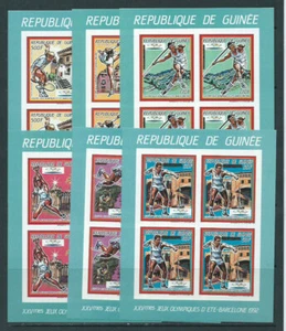 Guinea Republique - Correo Yvert 853/6+A225/7 ** Mnh 6 hojas en bloque de cuatr - Imagen 1 de 1
