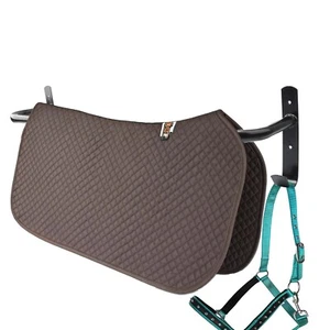 Blanket Rack with Bridle Hooks,Wall Mounted Removable Horse Blanket Bar - Picture 1 of 5