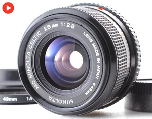 [MINT w/ Hood] Tested Minolta MD W.Rokkor 28mm f2.8 Wide Angle Lens From JAPAN - Picture 1 of 14
