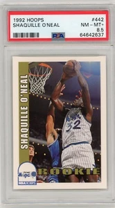1992 Hoops Shaquille O'neal RC #442 PSA 8.5 Near Mint Magic HOF Shaq NBA Rookie - Picture 1 of 2