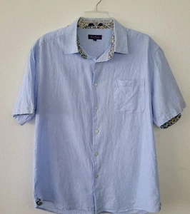 Allen Flusser Mens short sleeve Shirt light Blue XL pre-owned - Picture 1 of 10