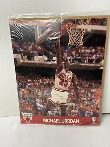 MICHAEL JORDAN Chicago Bulls NBA Hoops 8 x 10 Action Color Photo 1990 - Picture 1 of 12