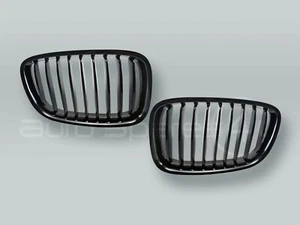 Par de rejillas delanteras negras brillantes para BMW GT F07 2010-2016 - Imagen 1 de 2