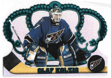 1997-98 Pacific Crown Royale Hockey Emerald Green Parallel #141 Olaf Kolzig