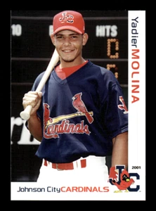 2001 Johnson City Cardinals Tribüne Yadier Molina #19 Minor League Rookie - Bild 1 von 2