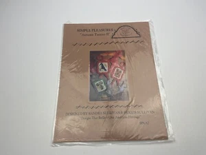 Homespun Elegance Pleasures Autumn Teenies II Counted Cross Stitch Pattern 8P - Picture 1 of 4