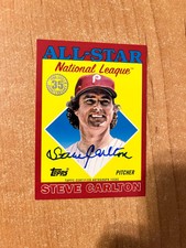 2023 Topps Series 2 - Steve Carlton - Red 1988 All Star On Card Auto #d 01/10