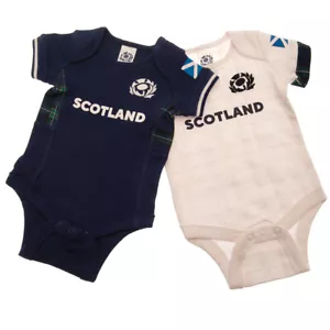 Schottland RU 2er-Pack Bodysuits 0-18 Monate 23/24 Saison offizielle Ware - Bild 1 von 4