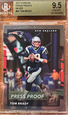 TOM BRADY 2017 Donruss PRESS PROOF Silver #64 Patriots 75/100 Gem BGS 9.5