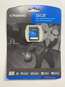 Polaroid 16 GB SDHC High Speed Memory Card 4hz Class 10 HD Video - New Free Ship - Picture 1 of 3