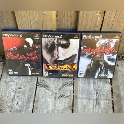Devil May Cry 1,2,3 Playstation 2 Bundle PS2 Video Games - Image 1 of 4