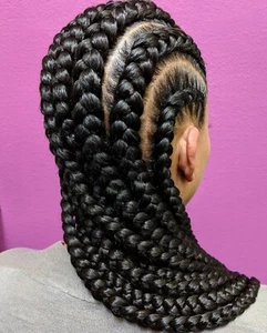 3 paquetes de extensiones de cabello sintéticas RastAfri trenza Freed'm sedosa color 1B - Imagen 1 de 3