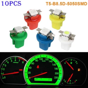10pcs T5-B8.5D-5050 SMD LED Dash Instrument Light Car Speed Dashboard Bulb 12V - Picture 1 of 15