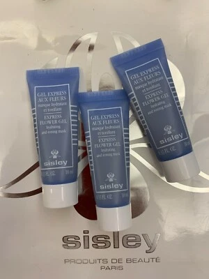Mascarilla facial hidratante Sisley Express Flower Gel 10 ml x 3 = 30 ml Foto 1 de 3