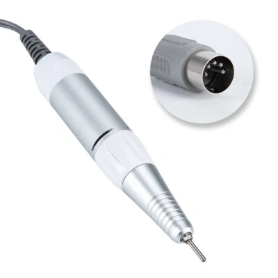 Nail Drill Machine Electric Handle Handpiece Pen Manicure 30000RPM Tool Silver - Image 1 of 4