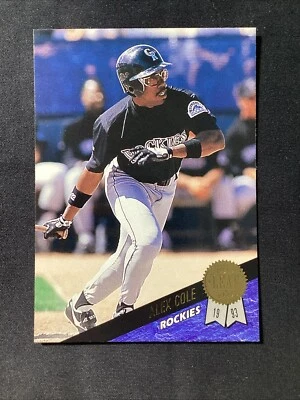 1993 Leaf - #312 Alex Cole - Image 1 of 2