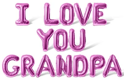 I LOVE YOU GRANDPA 信气球横幅-祖父母节派对装饰 — 第 1/4 张图片