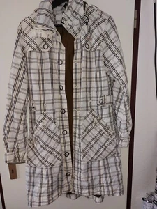 Regenjacke Windjacke Sommerjacke kariert beige bergans Gr. M 38/40 - Bild 1 von 12