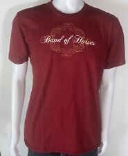 Band of Horses Indie Rock Band Red Logo Spellout American Apparel Shirt Sz Large
