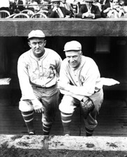 ALLTIME GREATS TY COBB AND TRIS SPEAKER  A'S HALL OF FAME LEGENDS 8X10
