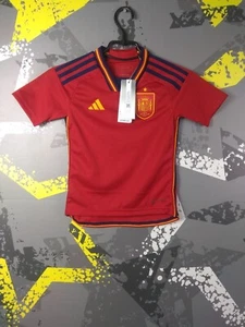 Spain Team Jersey Home Football Soccer Shirt 2023 Adidas Young XS 7-8YRS ig93 - Picture 1 of 7