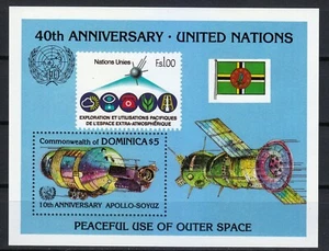 Dominica 1985 MNH Mi Block 105 Sc 934 Apollo–Soyuz international space mission** - Picture 1 of 2