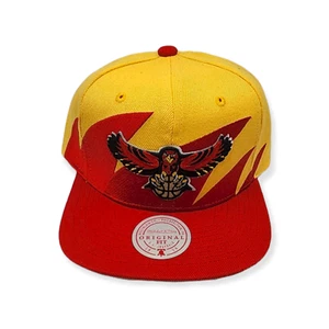 Mitchell & Ness Atlanta Hawks Sharktooth Adjustable Snapback Hat Cap - Picture 1 of 6